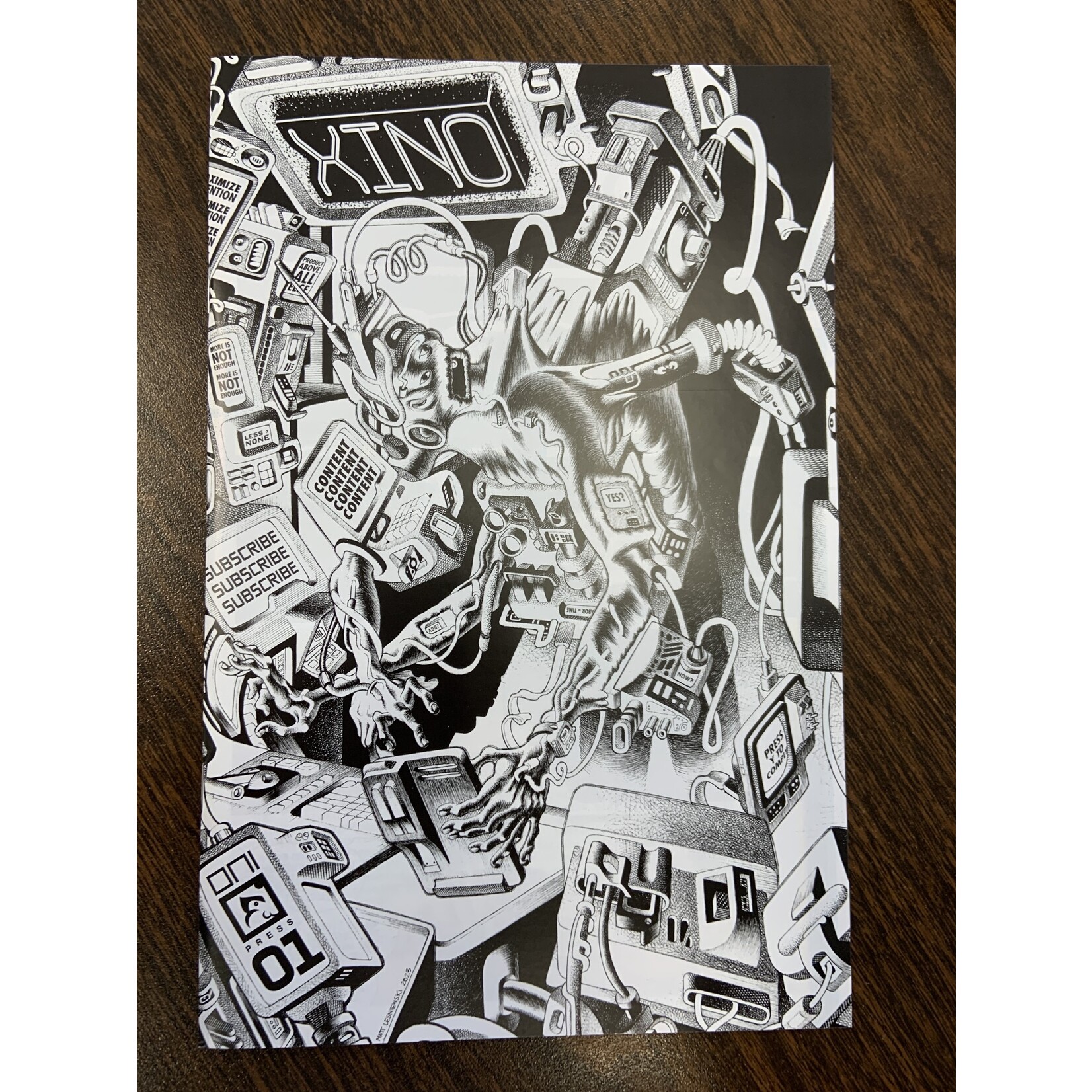 ONI PRESS INC. Xino 2023 #1 Cvr F 15 Copy Incv Lesniewski B&W Var