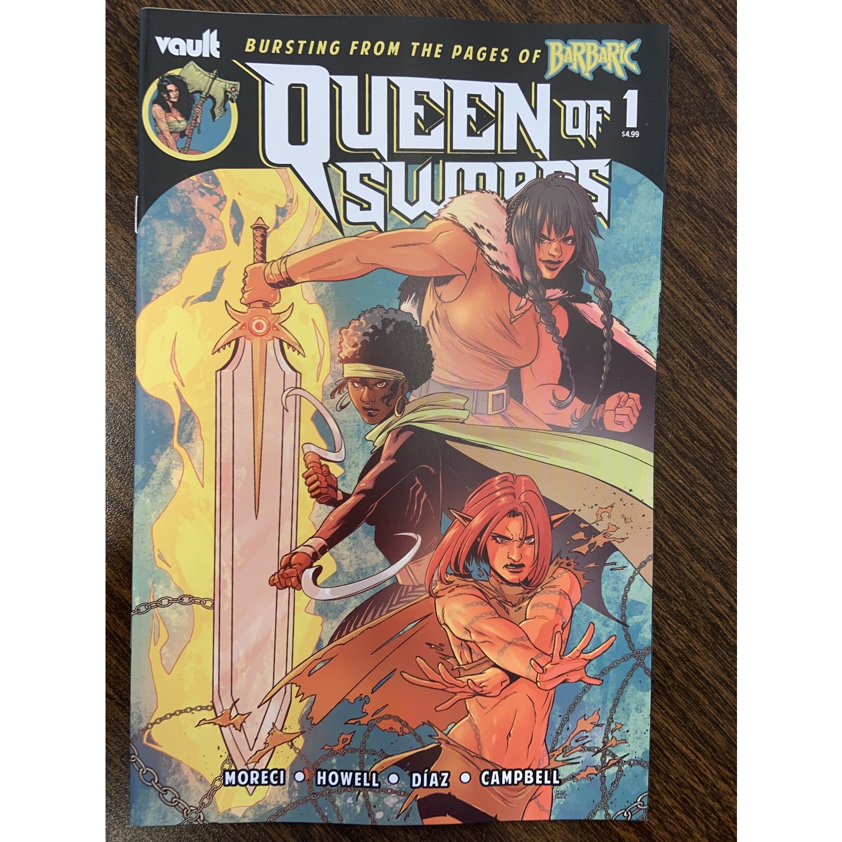 VAULT COMICS Queen Of Swords Barbaric Story 2023 #1 Cvr A Howell & Diaz