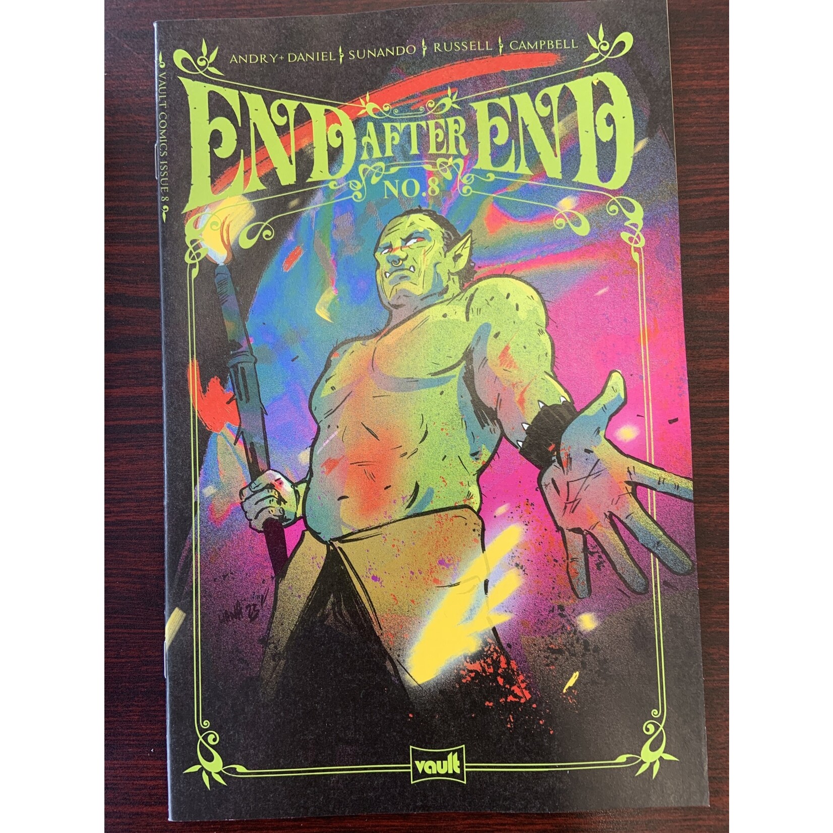 VAULT COMICS End After End 2022 #8 Cvr B Kangas