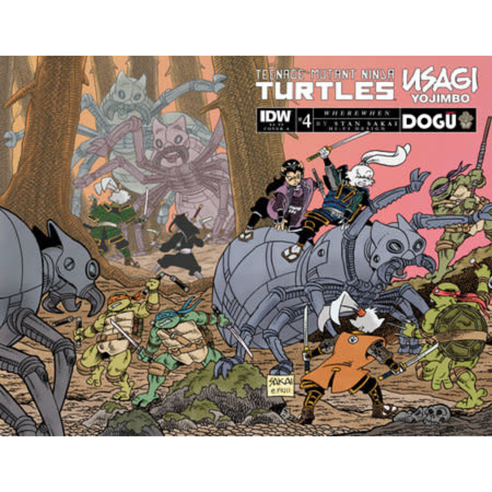 IDW PUBLISHING Teenage Mutant Ninja Turtles/Usagi Yojimbo: Where When 2023 #4A