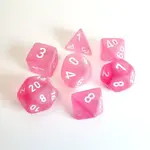 Chessex CHX 7ct Frosted 27464: Pink w/white