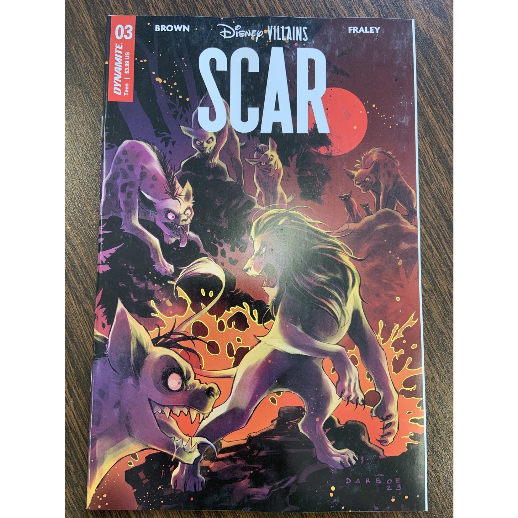 DYNAMITE Disney Villains Scar 2023 #3 Cvr A Darboe