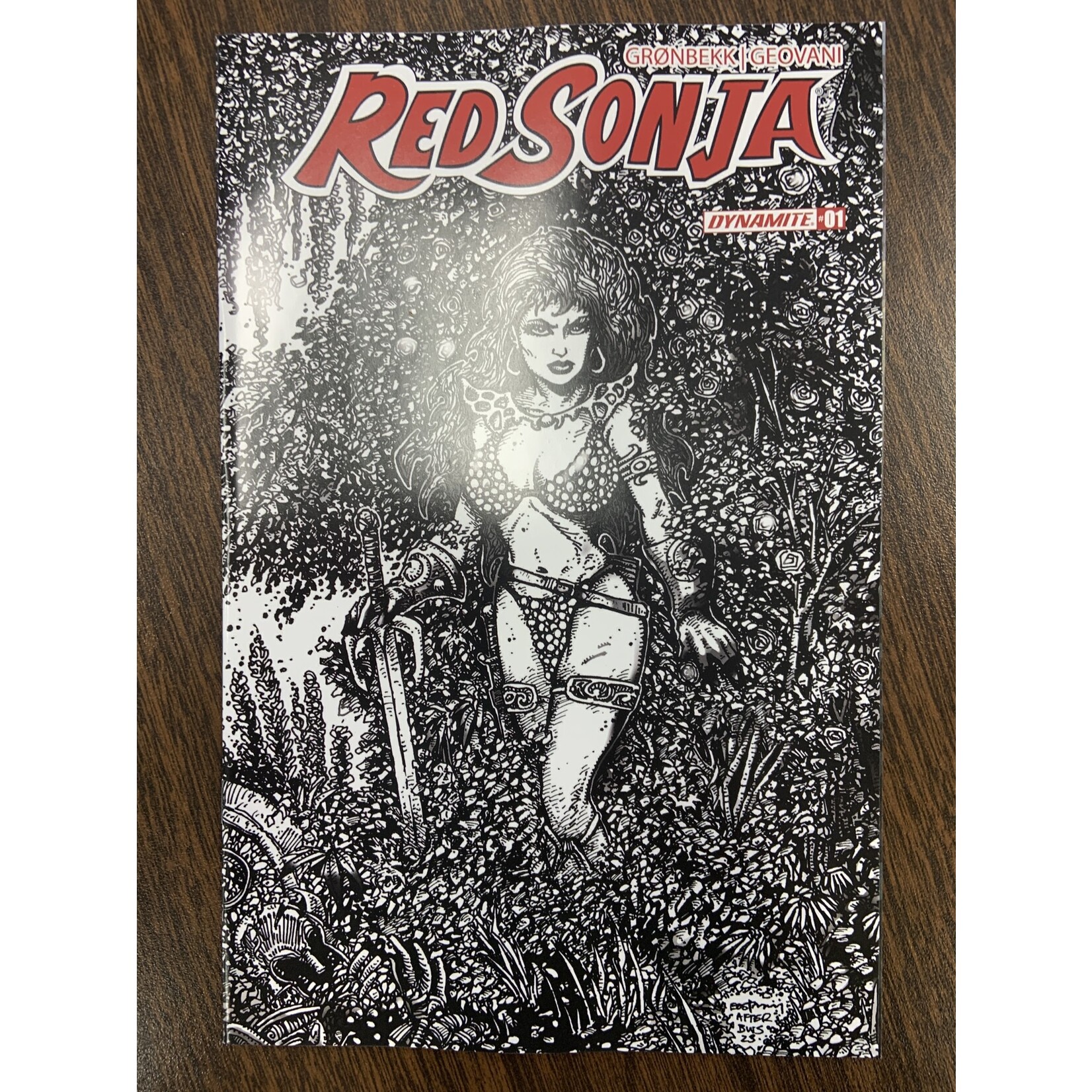 DYNAMITE Red Sonja 2023 2023 #1 Cvr R 20 Copy Eastman Line Art