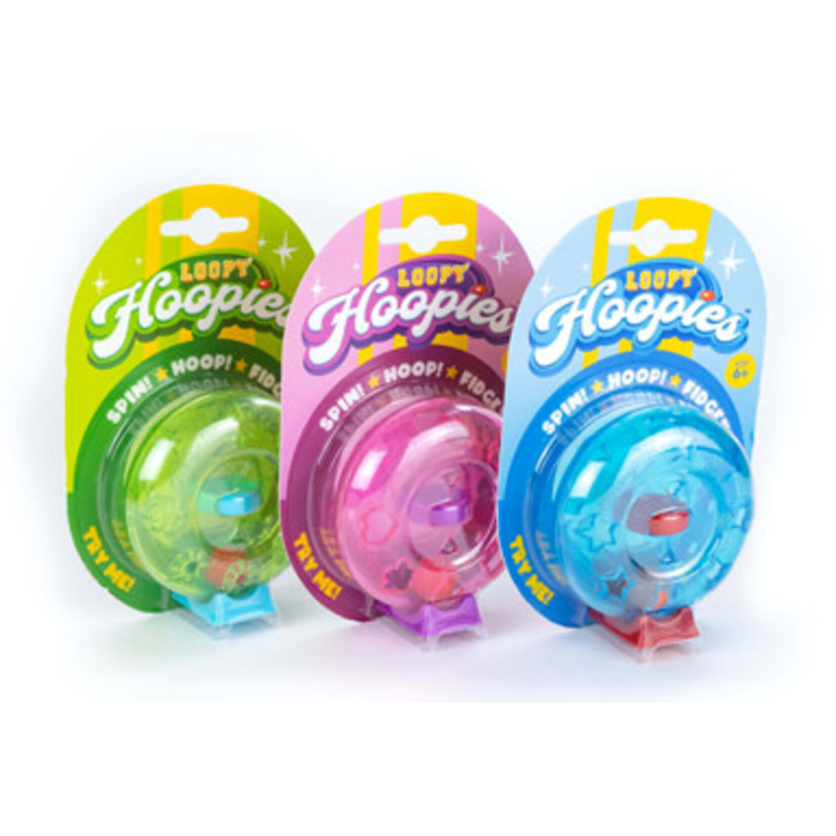 Blue Orange Loopy Hoopies - Green