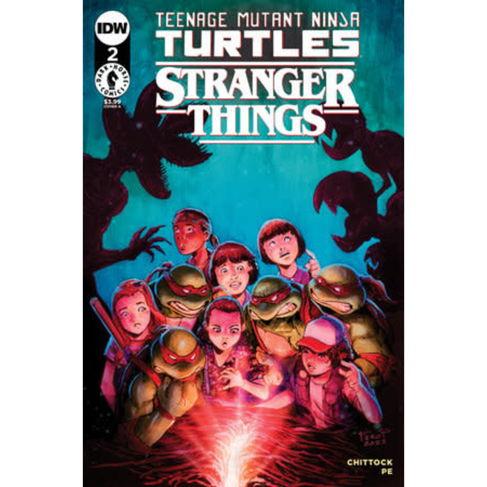 DARK HORSE COMICS Teenage Mutant Ninja Turtles x Stranger Things 2023 #2 Cover A (Pe)