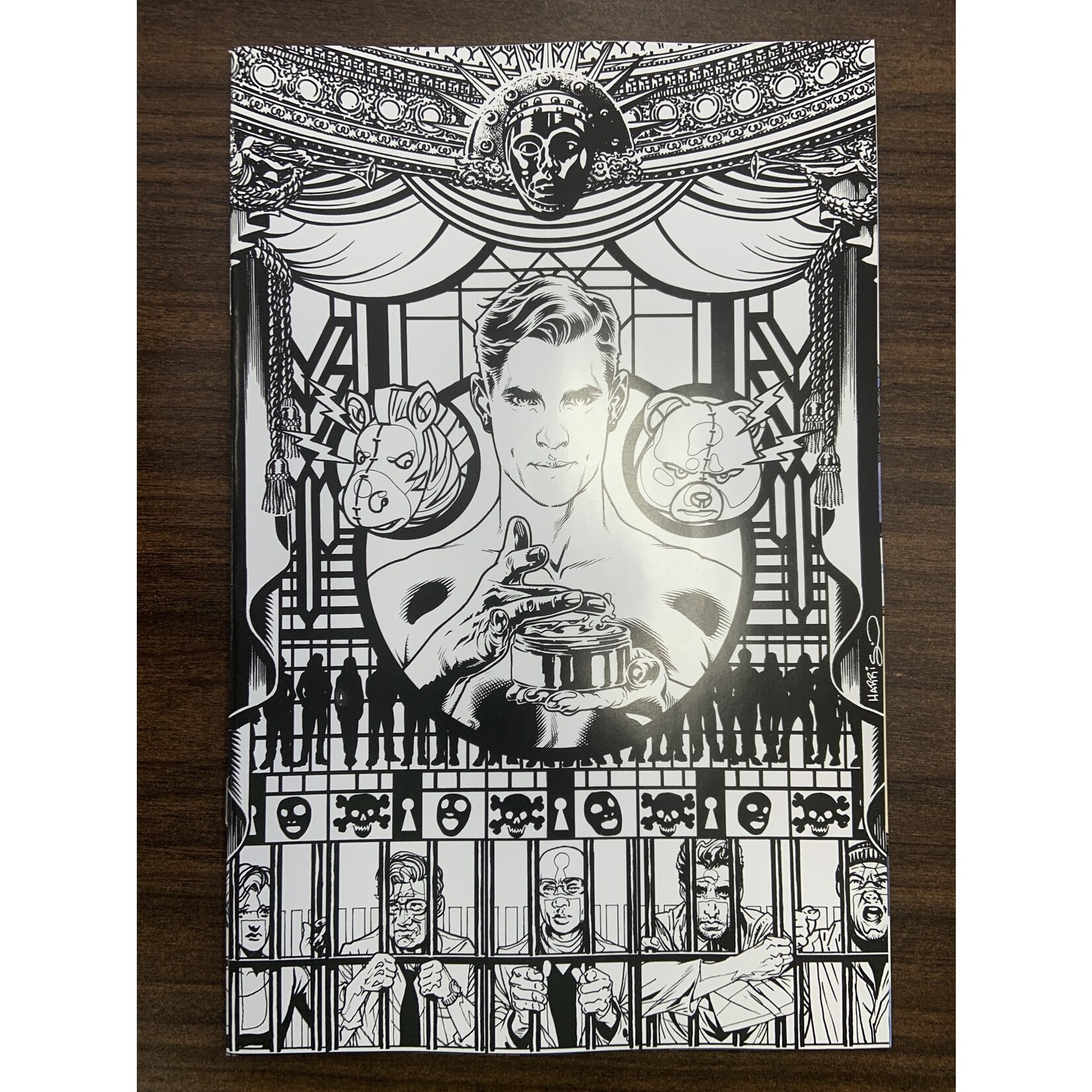 Awa Rumpus Room 2023 #1 (Of 5) Cvr D 15 Copy Incv Harris B&W (Net) (M