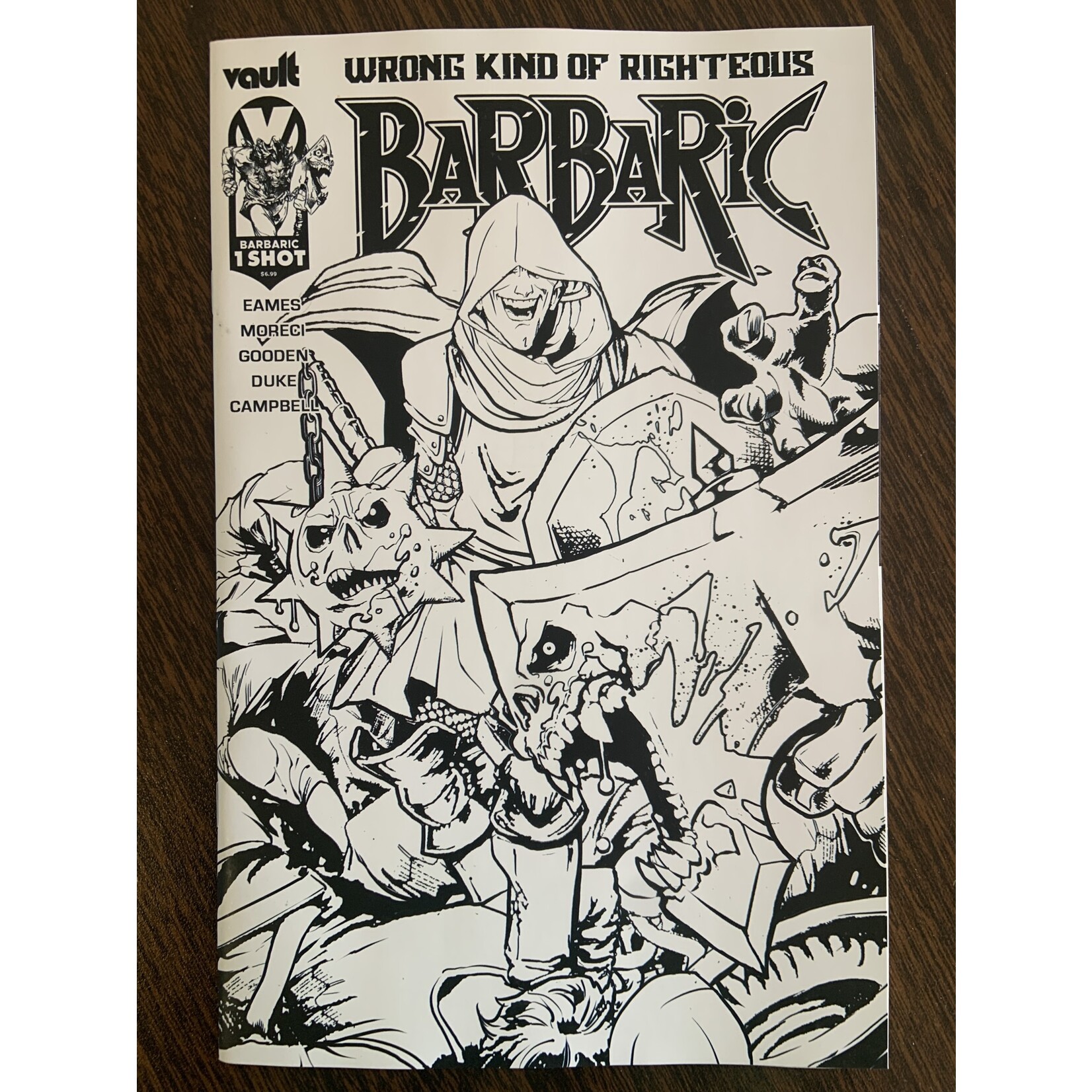 VAULT COMICS Barbaric Wrong Kind Of Righteous 2023 #1 Cvr D 25 Copy Incv Gooden