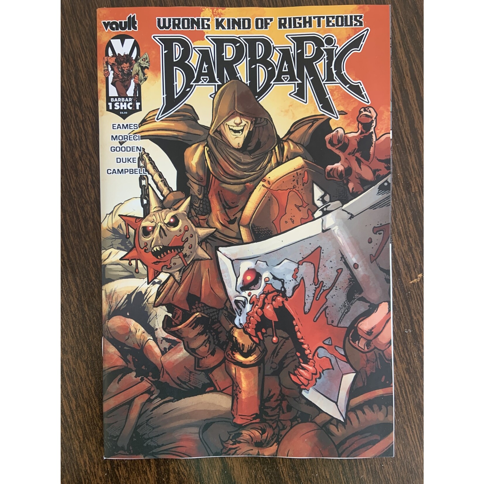 VAULT COMICS Barbaric Wrong Kind Of Righteous 2023 #1 Cvr A Gooden