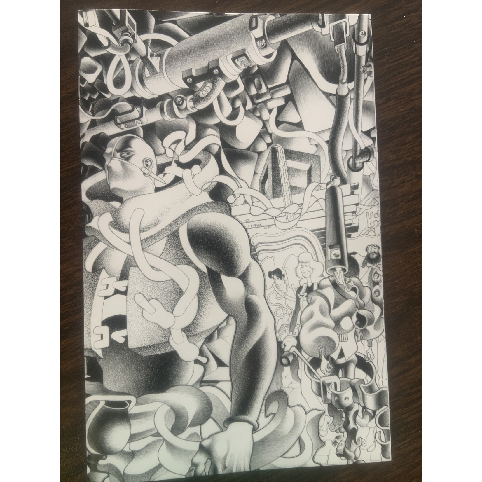 ONI PRESS INC. Faceless And The Family 2023 #2 Cvr D 20 Copy Incv B&W Lesniewski