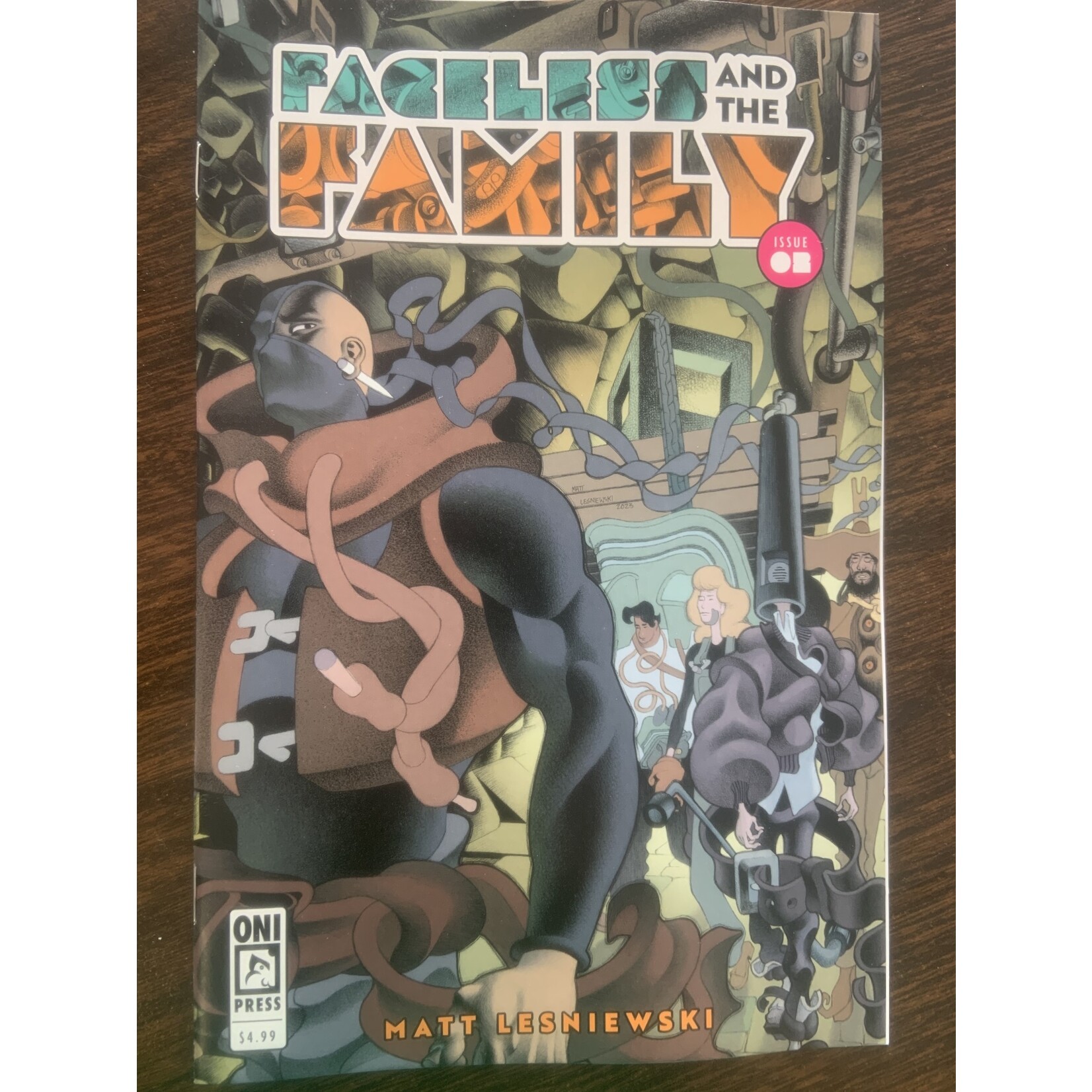ONI PRESS INC. Faceless And The Family 2023 #2 Cvr A Lesniewski