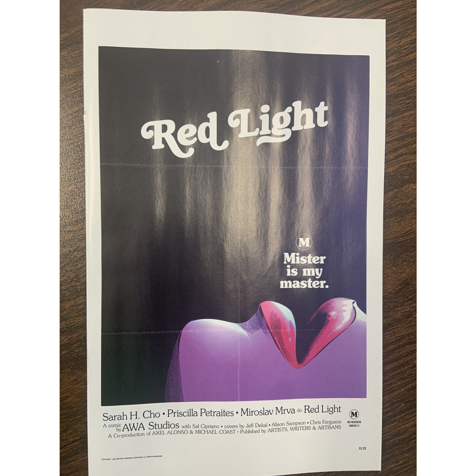 Awa Red Light 2023 #2 (Of 4) Cvr C Ferguson Erotic Film Homage (Mr)