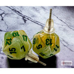 Chessex Stud Earrings MBL GR Mini D20