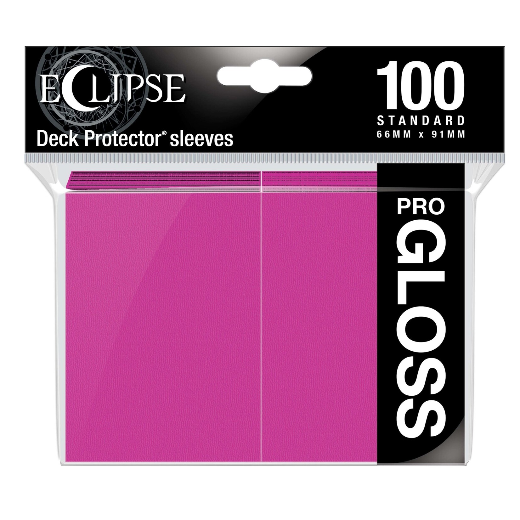 Eclipse Gloss Standard Sleeves: Hot pink 100