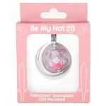 Pink SnowGlobe D20 Necklace