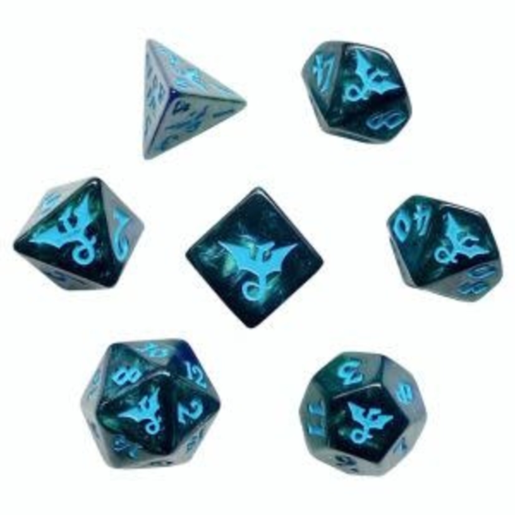 Black Oak Workshop Dragon: Sea dice set