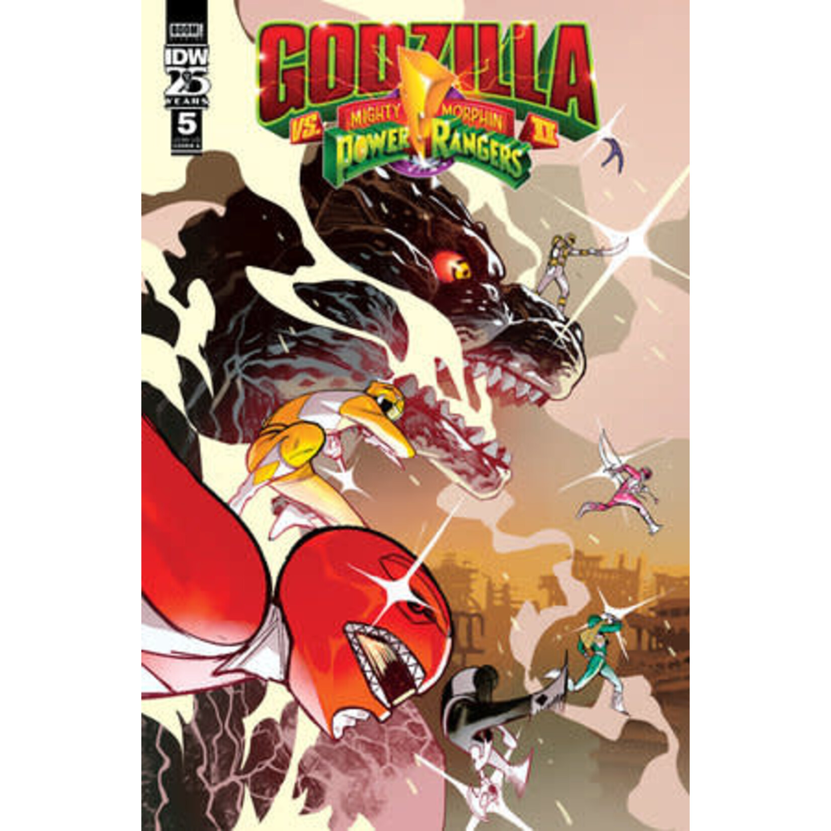 IDW PUBLISHING Godzilla Vs Power Rangers (2024) #5A
