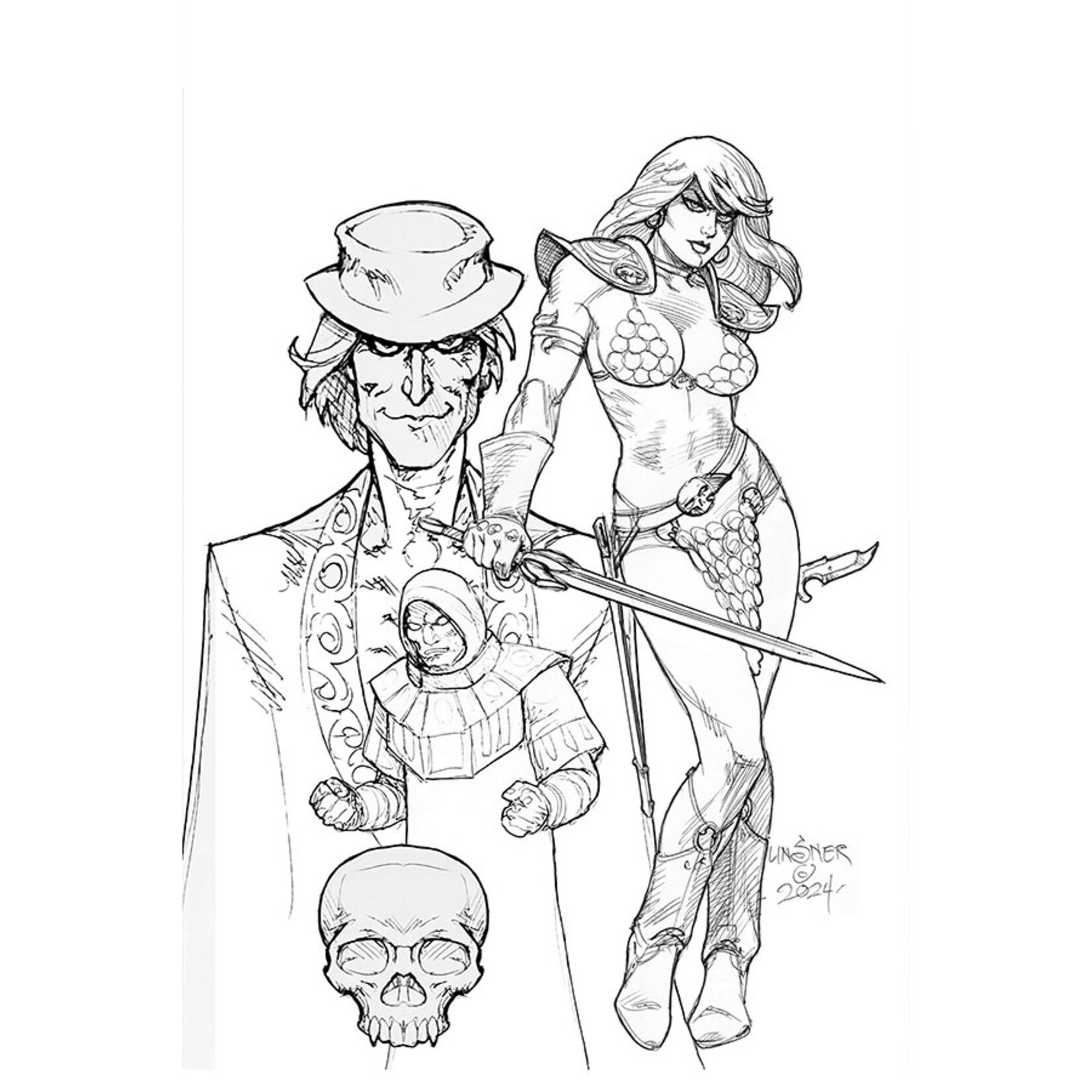 DYNAMITE Red Sonja Death and the Devil (2024) #1O 20 copy inc
