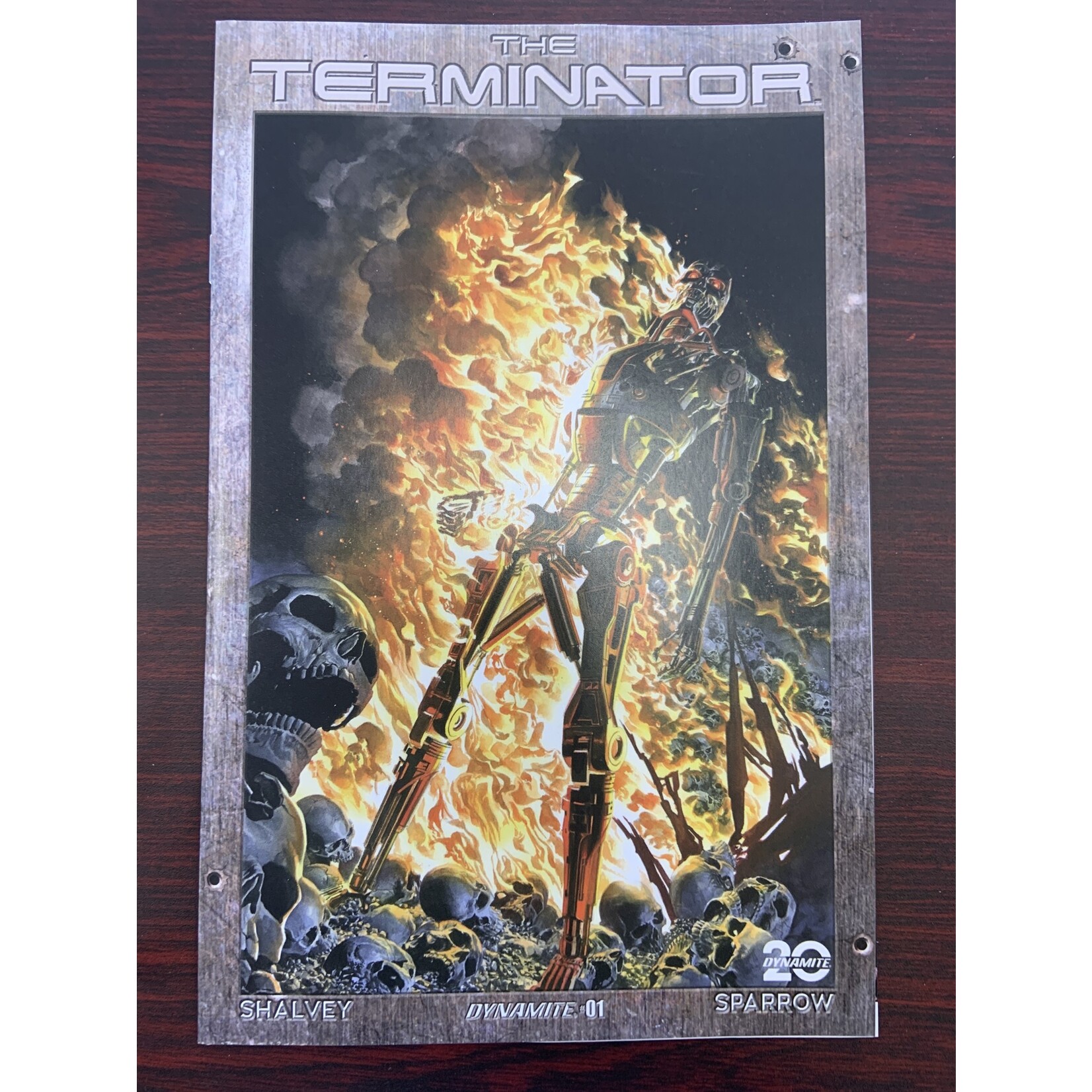 DYNAMITE Terminator 2024 #1 Cvr E Ross Burning Earth Icon