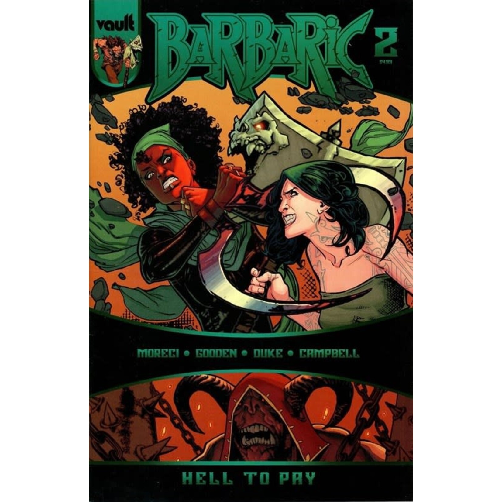 VAULT COMICS Barbaric Hell To Pay 2023 #2 Cvr A Gooden