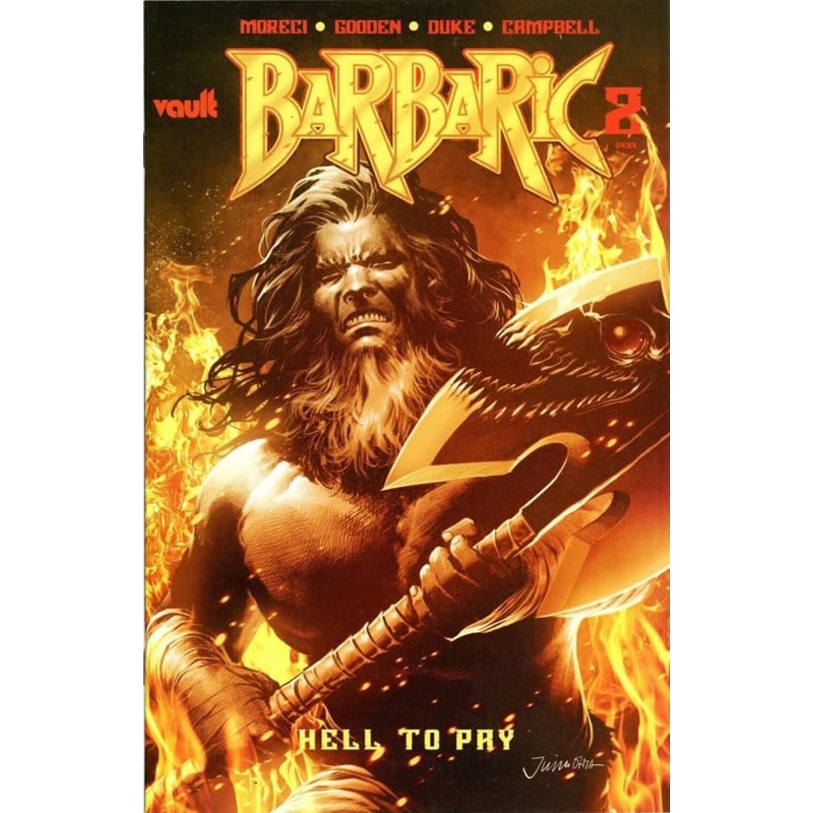 VAULT COMICS Barbaric Hell To Pay 2023 #2 Cvr B Ohta