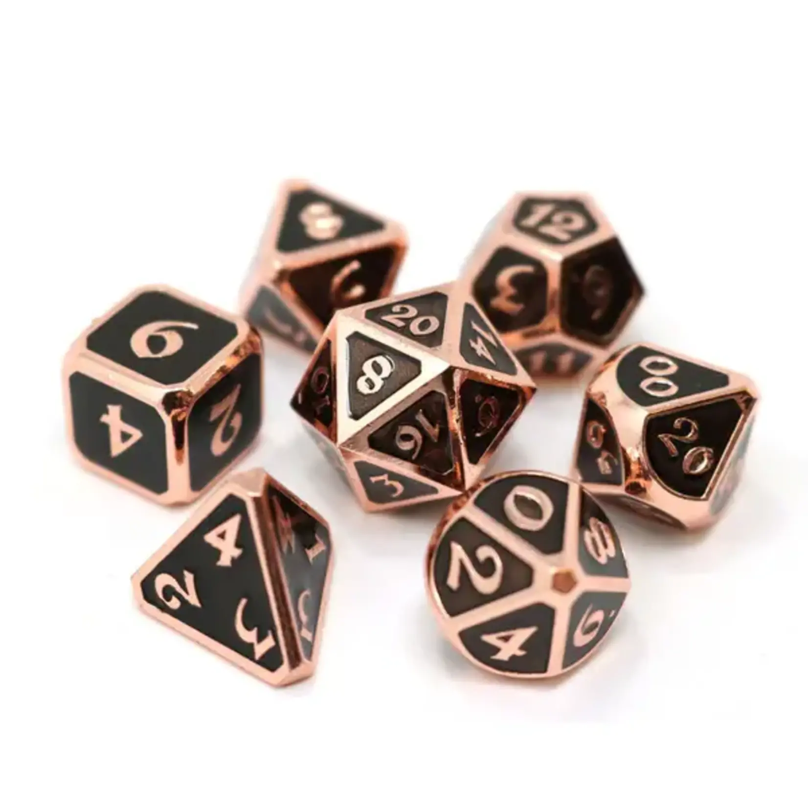 Die Hard Dice Die Hard Dice 7pc RPG Set Mythica Copper Onyx