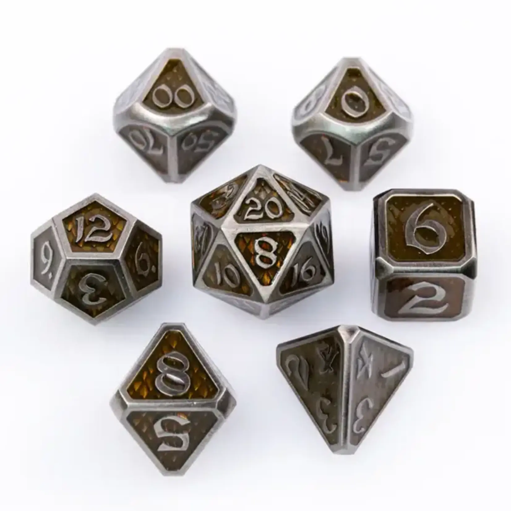 Die Hard Dice Die Hard Dice 7pc RPG Set Drakona Gemtooth-Diaphan
