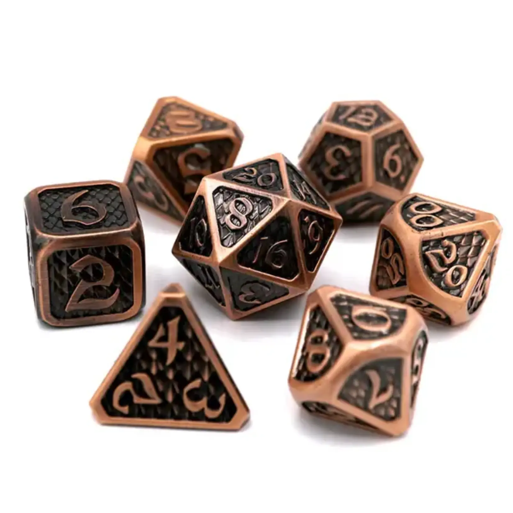 Die Hard Dice Die Hard Dice 7pc RPG Set Drakona Eldric Cuprum
