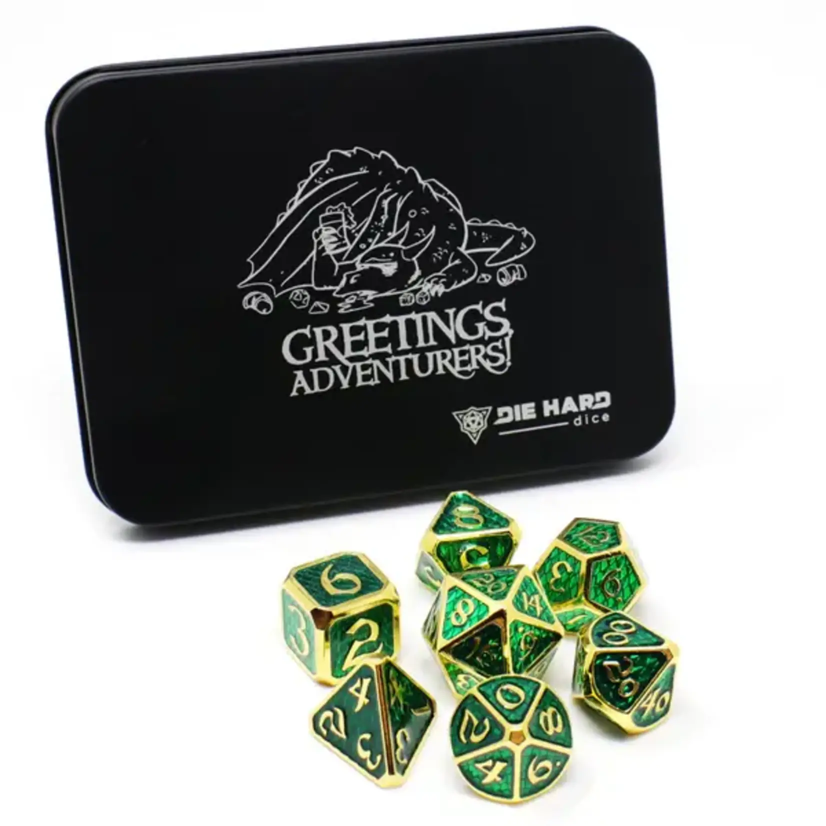 Die Hard Dice Die Hard Dice 7 Piece RPG Set- Drakona Arita for Greetings Adventurers