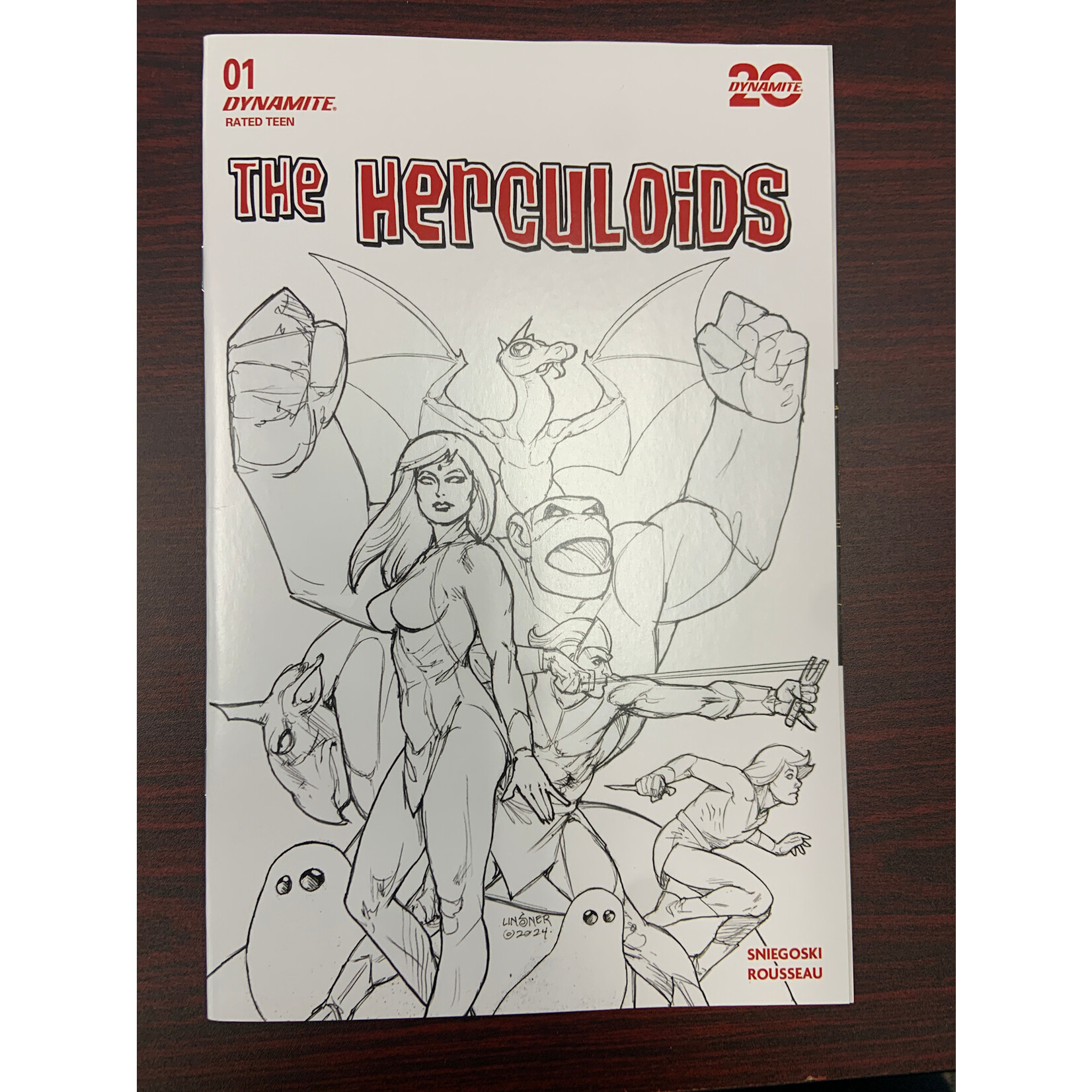 DYNAMITE Herculoids 2025 #1 Cvr S 20 Copy Incv Linsner Line Art (C: 1-1-2)