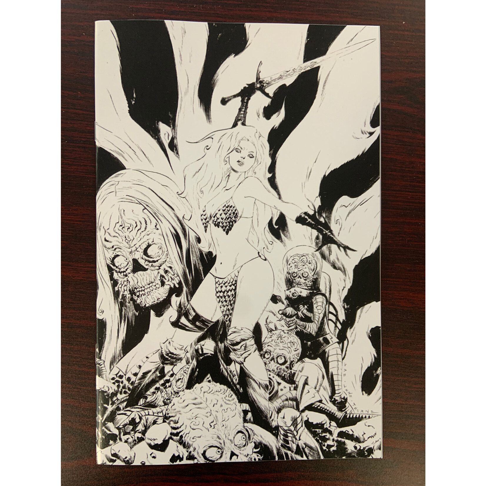 DYNAMITE Red Sonja Attacks Mars 2025 #1 Cvr H 15 Copy Incv Lee Line Art Vi