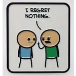 Foam Brain Games Cyanide & Happiness Enamel Pins: I regret Nothing
