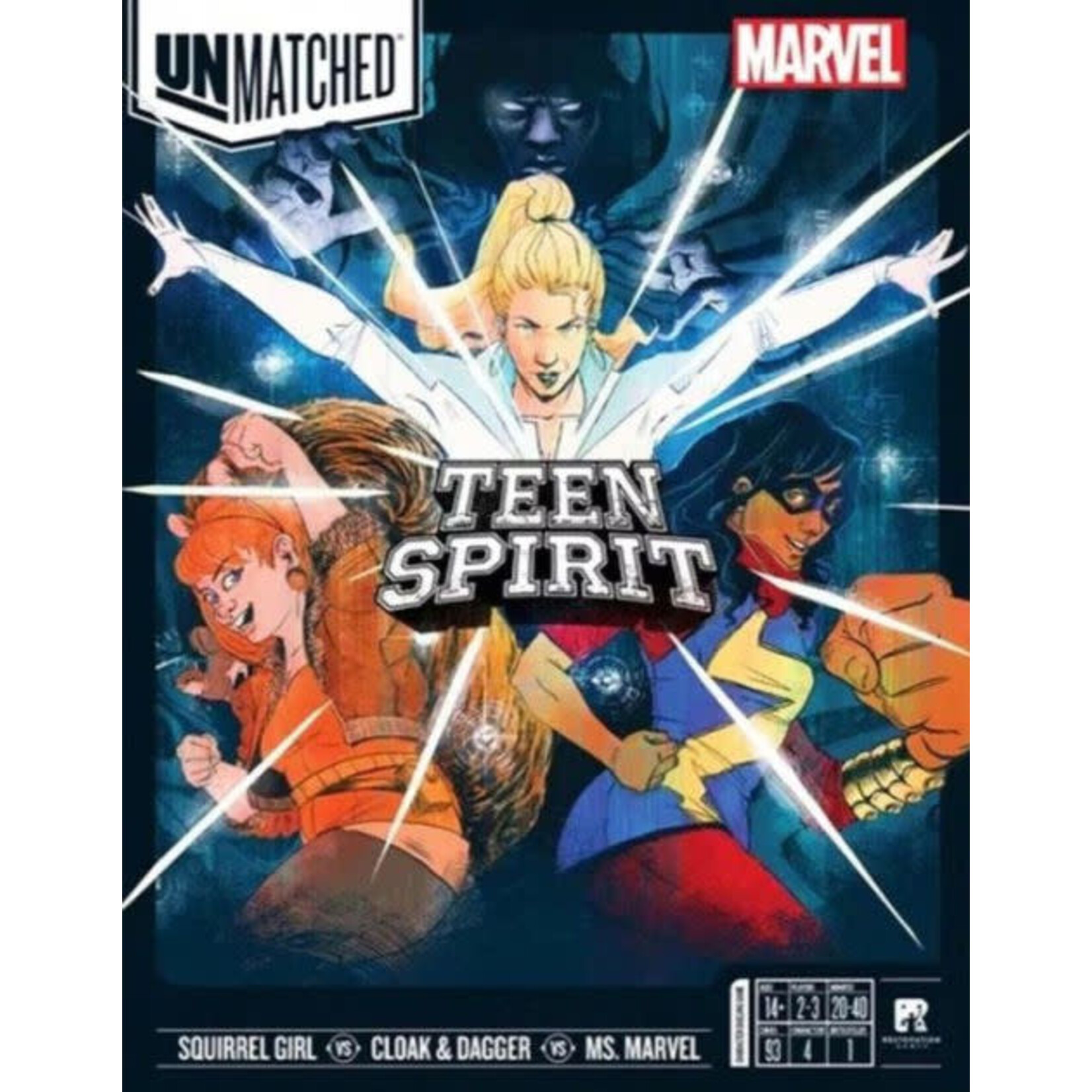 Restoration Games Unmatched: Marvel Teen Spirit