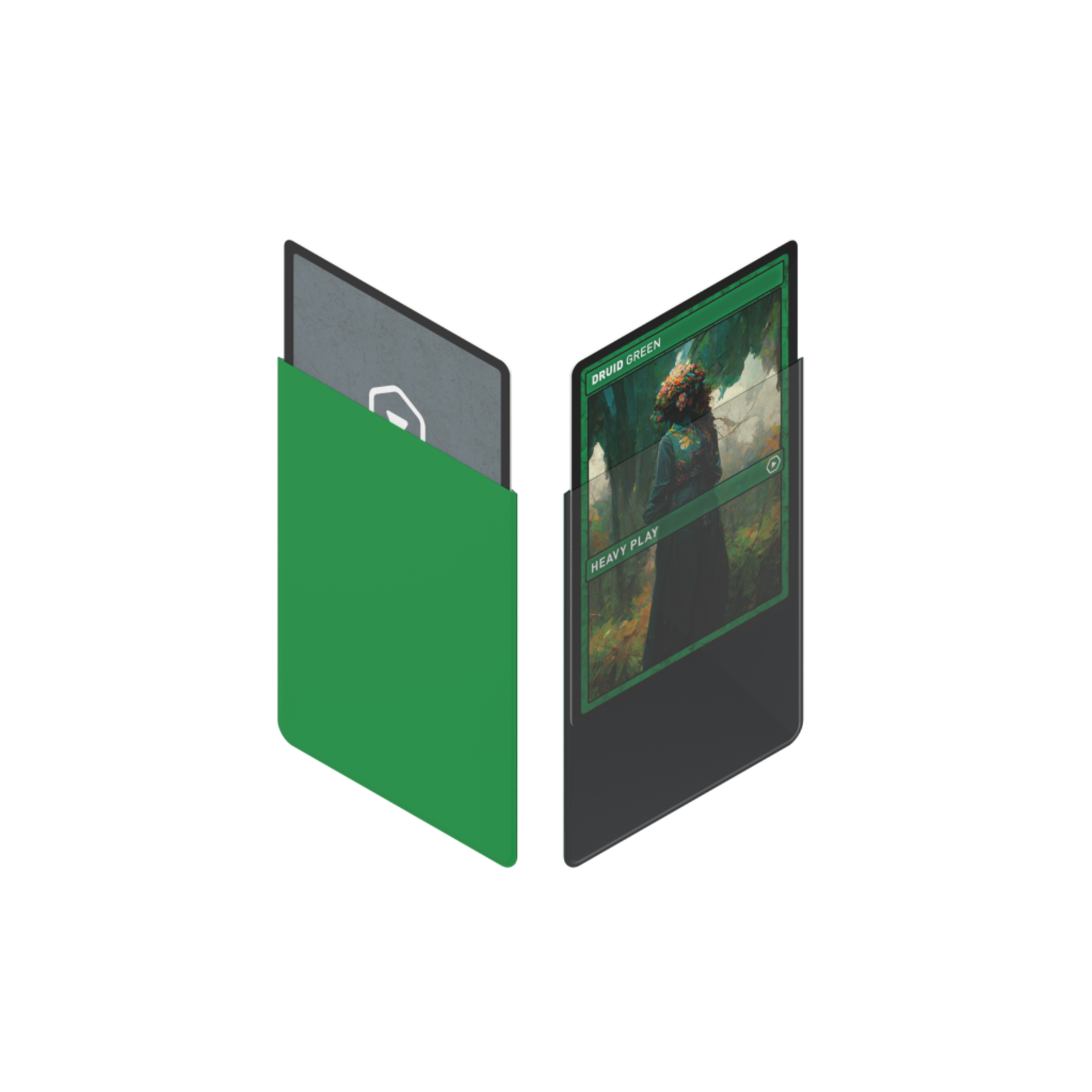 Heavy Play Curv Sleeves Std 100 Druid Green
