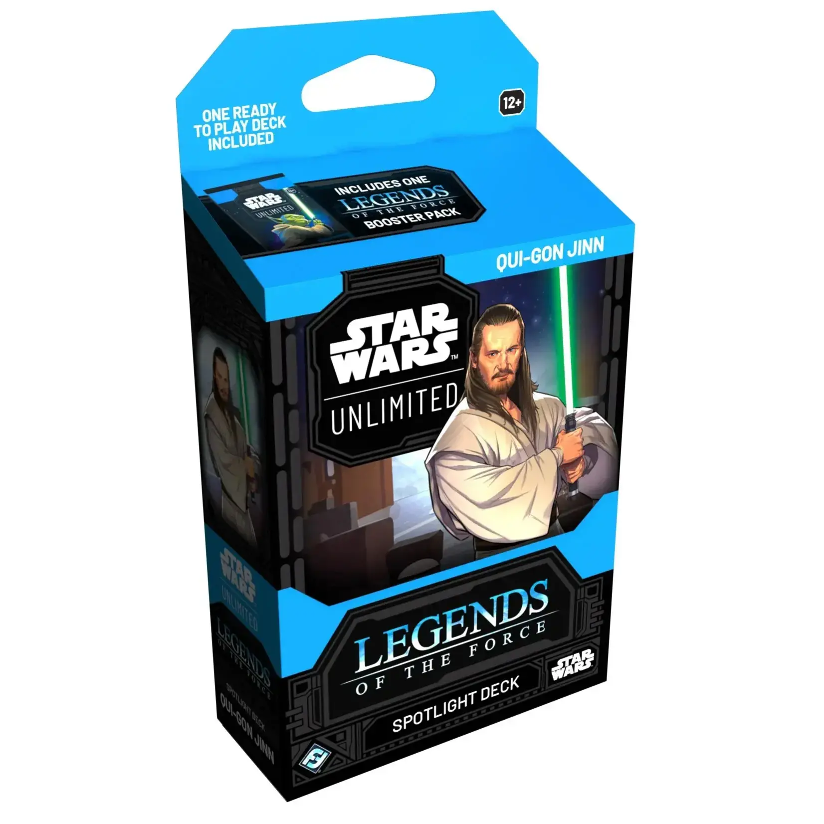 Fantasy Flight Star Wars Unlimited Legends of the Force Spotlight Deck Qui-Gon Jinn