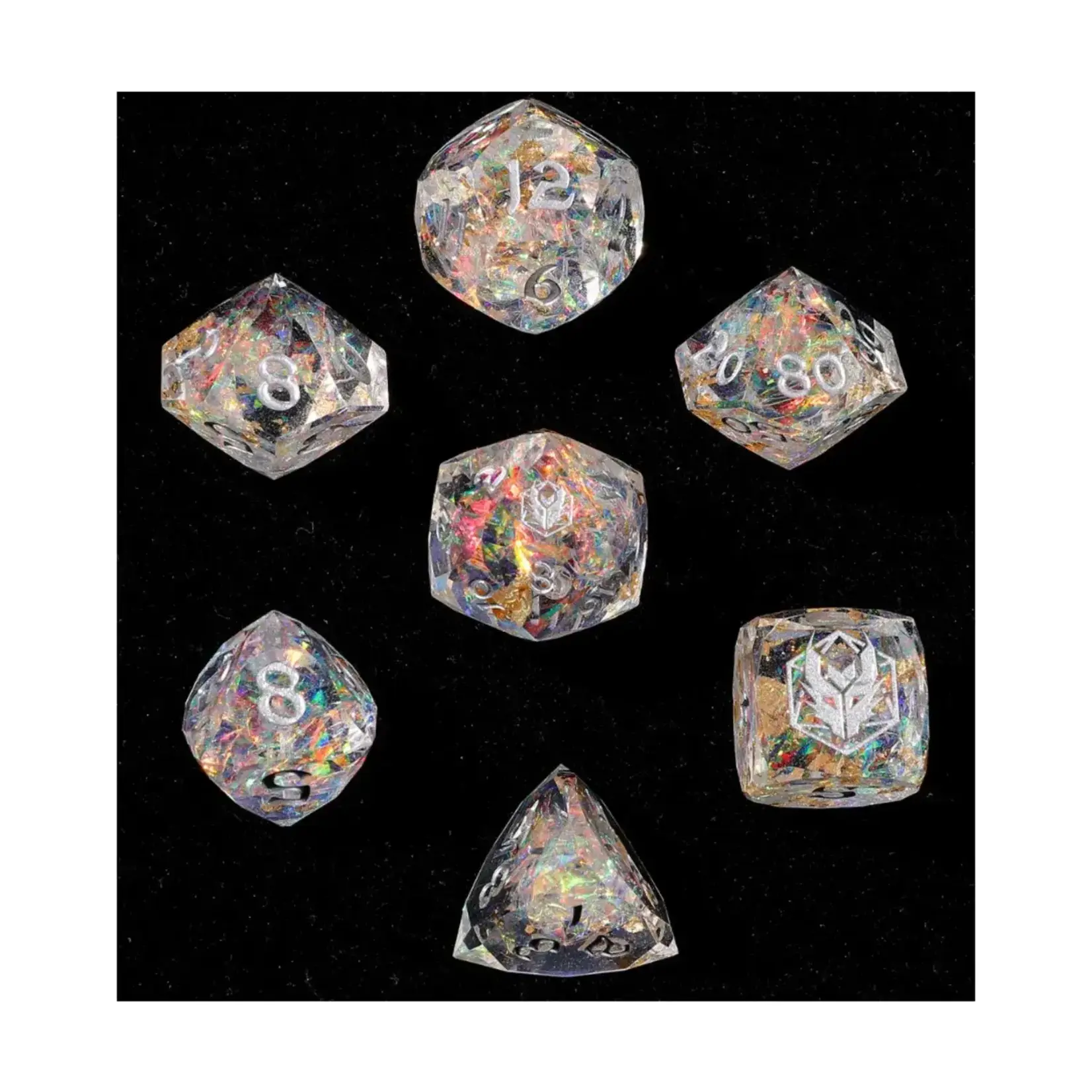 Hymgho Premium Dice 7-Set Captured Magic: Crystal