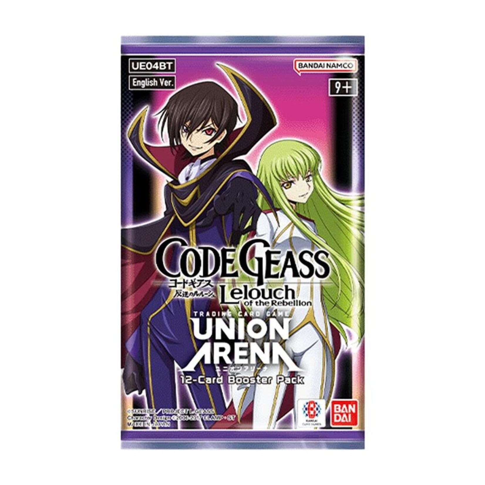 Bandai Union Arena: Code Geass LeLouch of the Rebellion Booster Pack