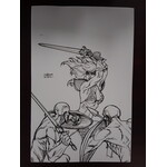 DYNAMITE Invincible Red Sonja 2021 #2 50 Copy Linsner Line Art Virgin Incv