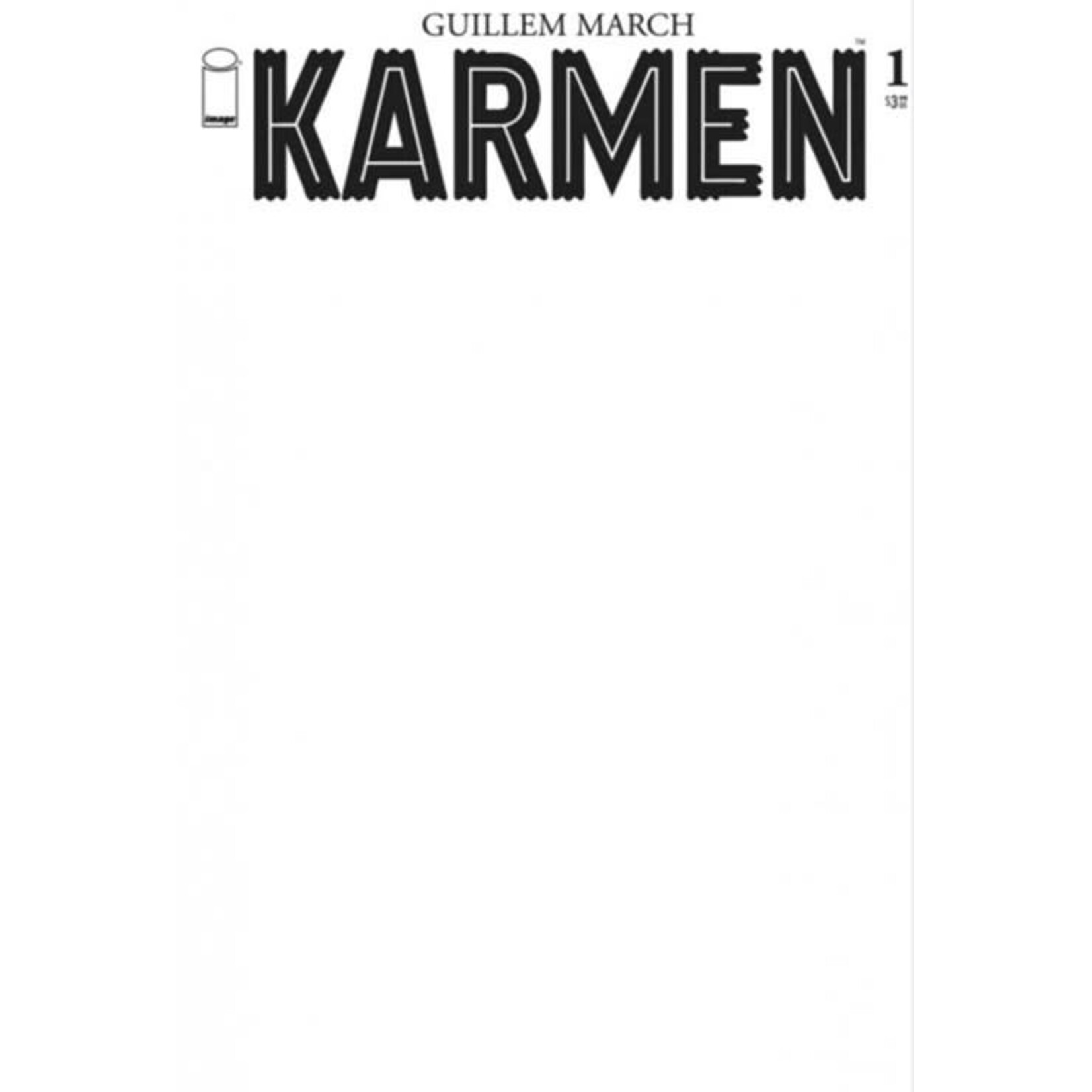 IMAGE COMICS Karmen 2021 #1 Cvr C Blank Cvr (Mr)