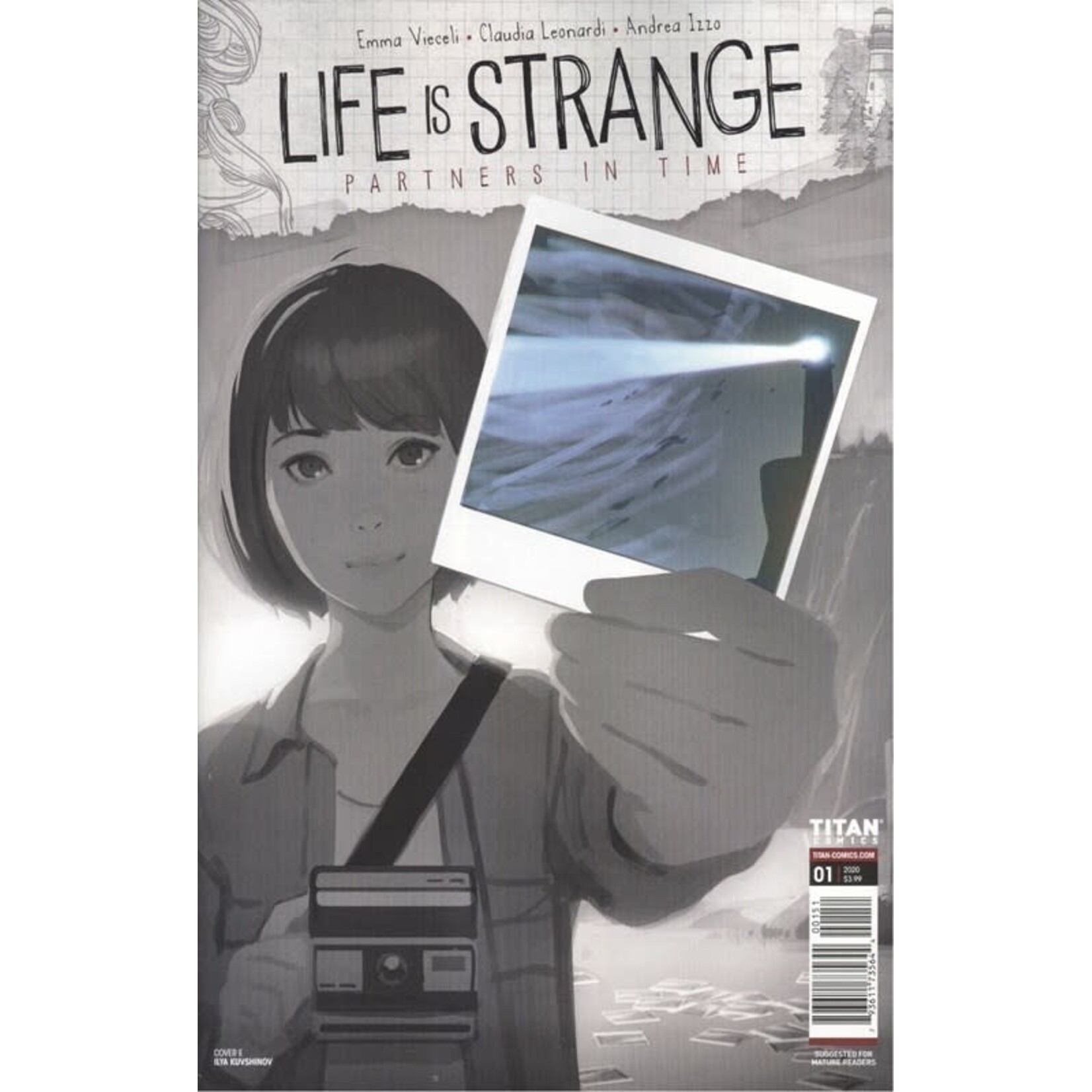 TITAN COMICS LIFE IS STRANGE PARTNERS IN TIME 2020 #1 CVR E GRAYSCALE VAR (RES