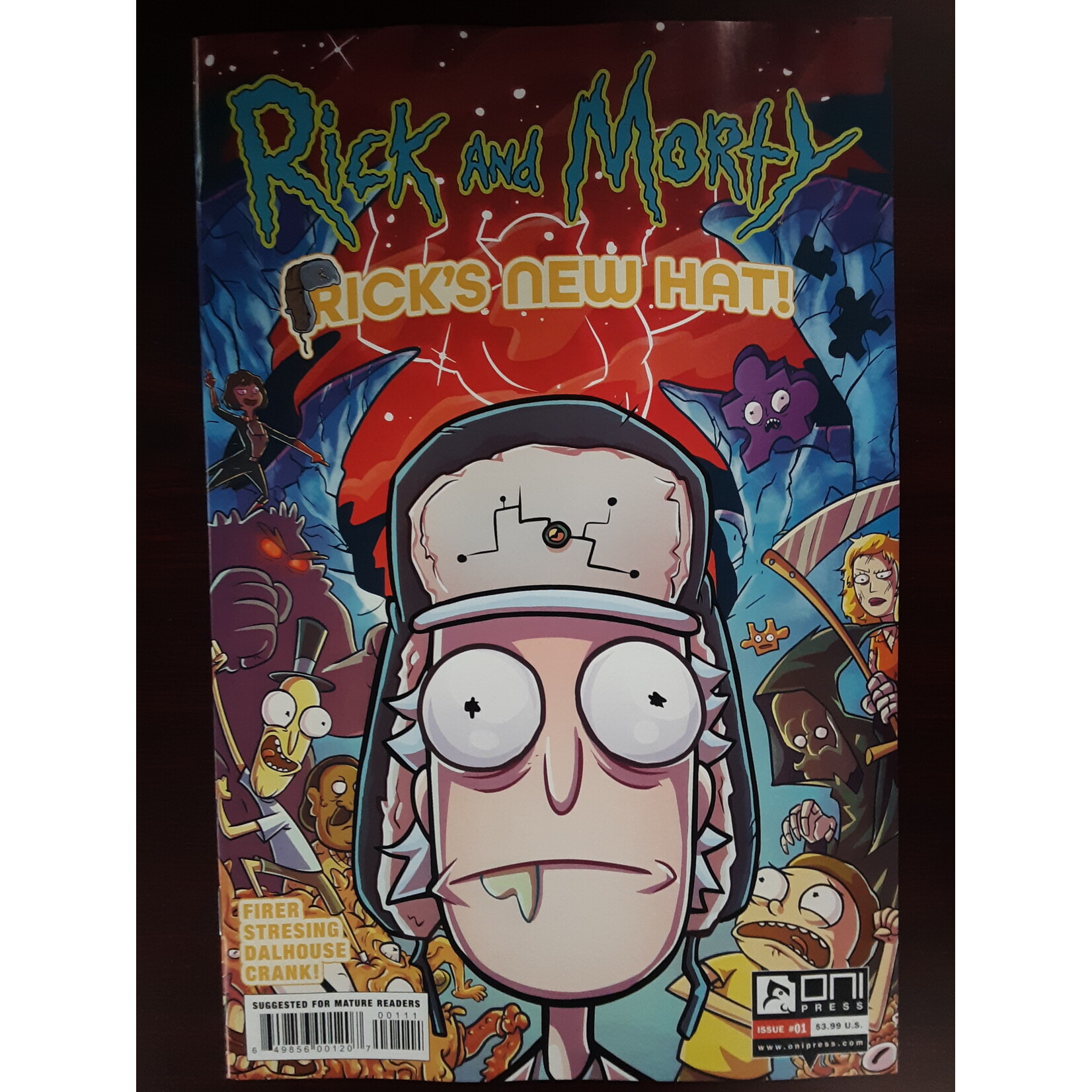 ONI PRESS INC. Rick And Morty Ricks New Hat 2021 #1 Cvr A Stresing