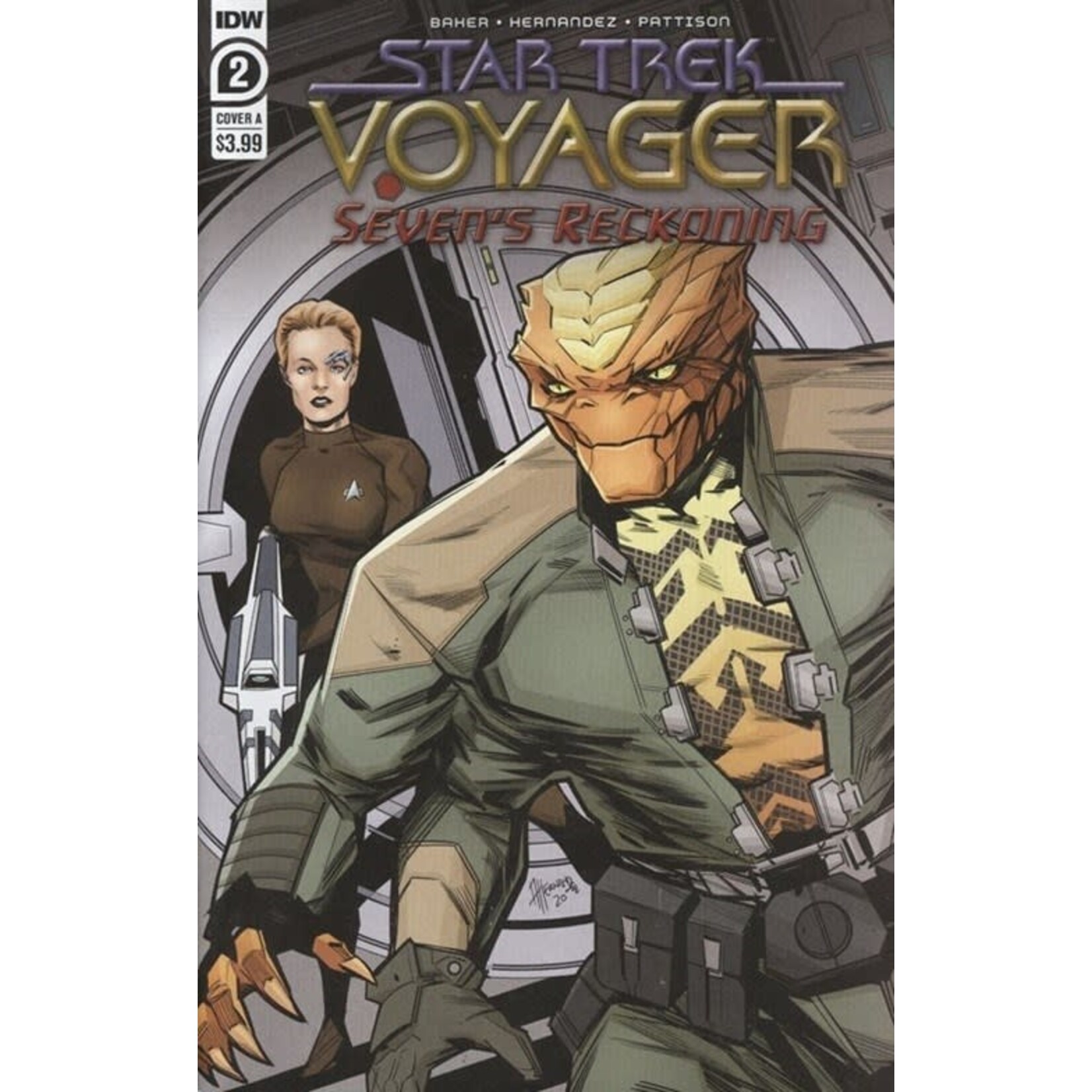IDW PUBLISHING Star Trek Voyager Sevens Reckoning 2020 #2 (Of 4) Cvr A  Hernande