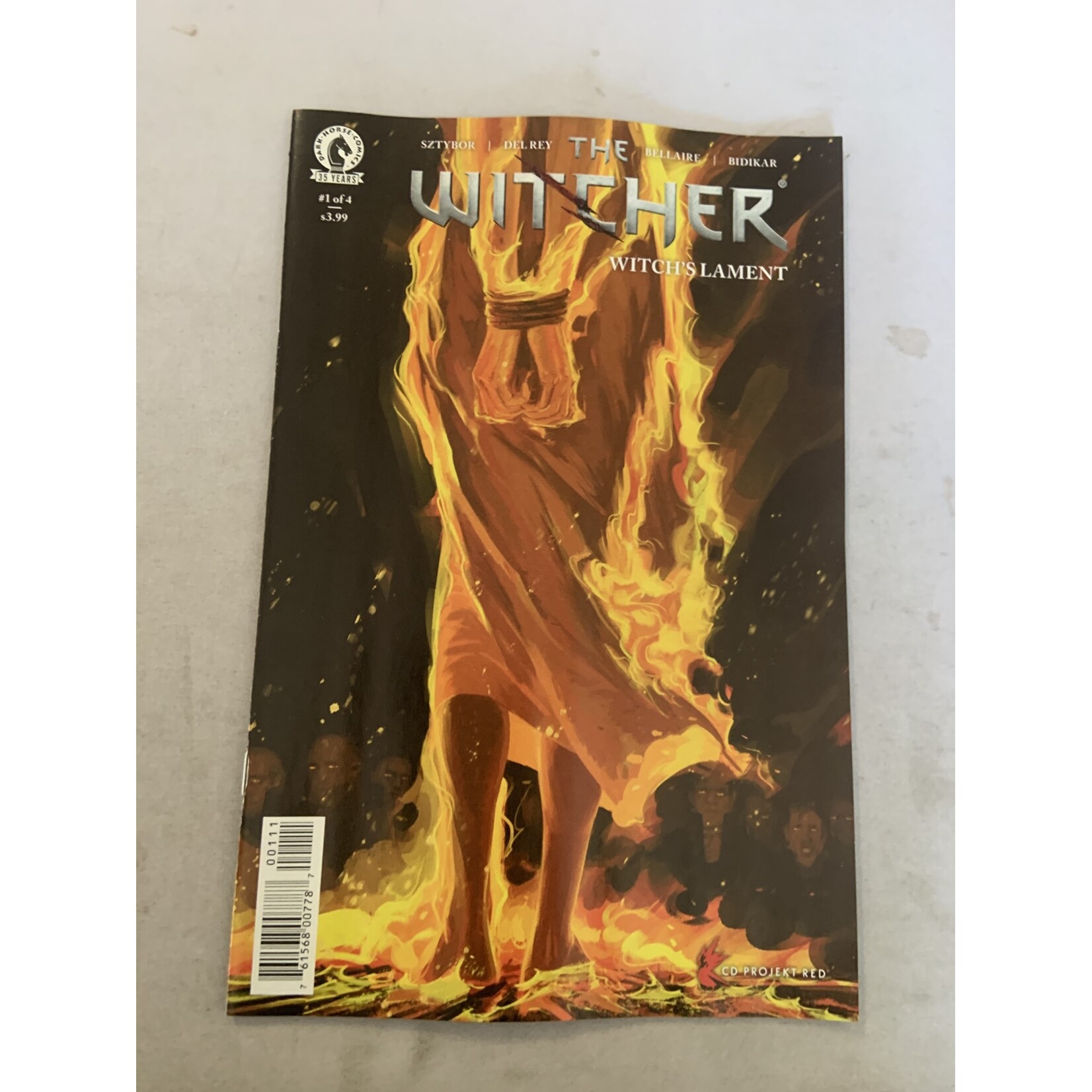 DARK HORSE COMICS Witcher Witchs Lament 2021 #1 (Of 4) Cvr A Del Rey