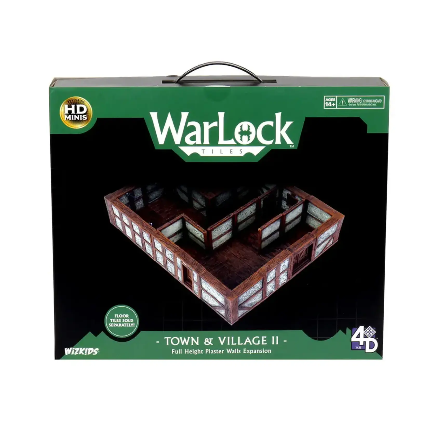 Wizkids WarLock Tiles - Town & Village 2 [Full Height Plaster Walls Expansion]