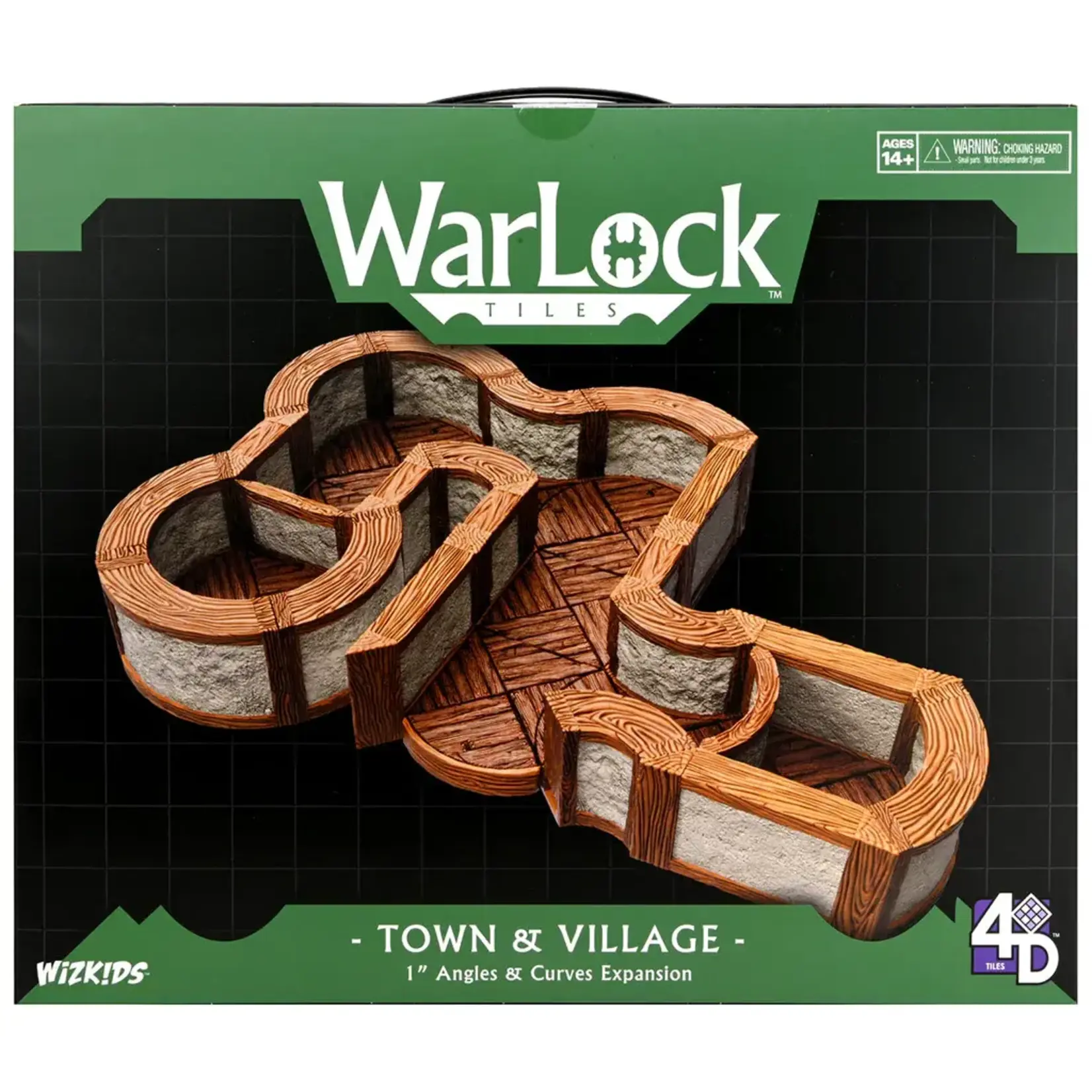 Wizkids WarLock Tiles - Town & Village [1" Angles & Curves Expansion]