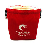 Old School Dice Old School Bag of Many Pouches Red