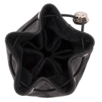 Old School Dice Old School Ultimate Bag of Many Pouches Black Leather