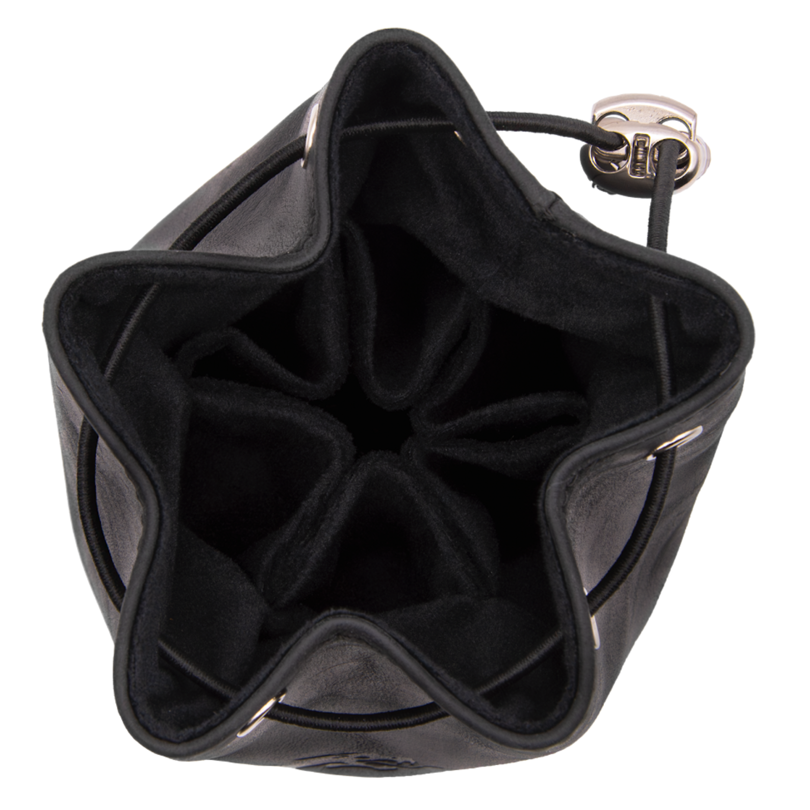 Old School Dice Old School Ultimate Bag of Many Pouches Black Leather