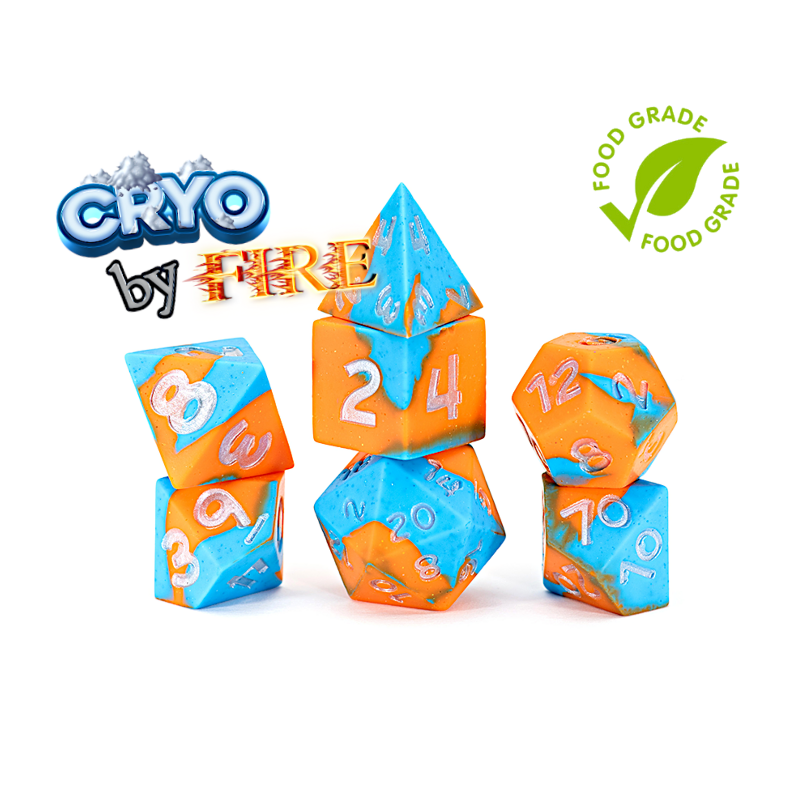 Gate Keeper Games Anti-Stress Dice  Silicone - Cryo by Fire