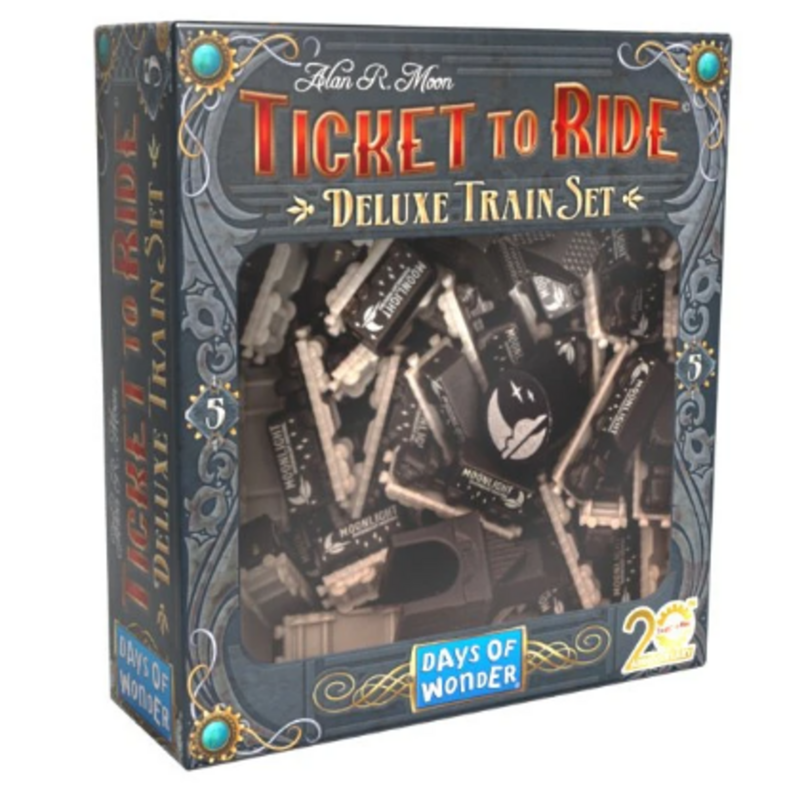Asmodee Ticket to Ride Deluxe Train Set Black
