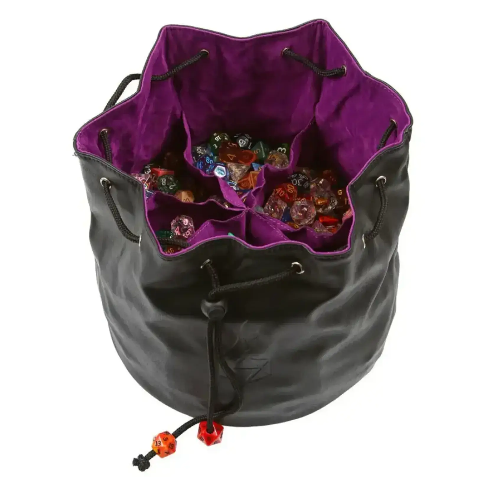 Forged Pouch of the Endless Hoard Dice Bag - Black Purple